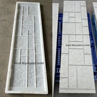 Moule en Béton ABS pour Poteaux de Clôture et Murs Extérieurs, Panneaux Préfabriqués à Emboîtement en Ciment, Injection de Plaque de Bordure en PP, Moulage de Pierre