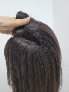 Perruque toupet à clipser en cheveux humains lisses de 12 pouces, noir naturel brun, WIGTS, style premium, peignes intérieurs gratuits, livraison rapide - Product Image 6