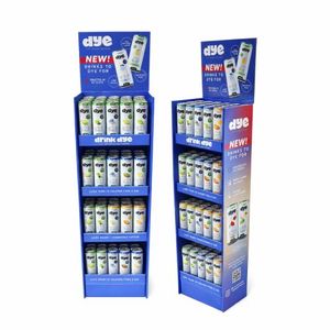 Exhibidor <span class=keywords><strong>de</strong></span> Cartón Corrugado Personalizado con 4 Estantes para Exhibir Cerveza y Vino, Material Ecológico, Fácil <span class=keywords><strong>de</strong></span> Montar - Product Image 1