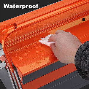 Organizador de almacenamiento de garaje impermeable personalizado para reparación de automóviles, caja de herramientas mecánica de Metal plegable portátil Modular de 3 capas para camión - Product Image 5