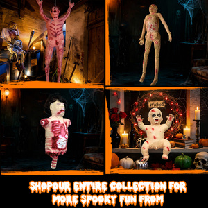 Nuova Figura Decorativa di Scheletro in Plastica a Batteria per Feste di Halloween, Prezzo di Fabbrica - Product Image 4