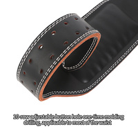 Ceinture de musculation en cuir réglable et protectrice avec logo personnalisé, soutien dorsal pour la musculation et le powerlifting