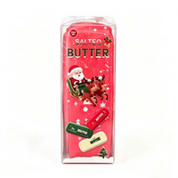 Jouet Squishy à Montée Lente Édition Noël en Gros, Bâton de Beurre Simulé, Jouet Anti-Stress Doux et Humide à Presser