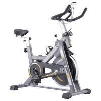 Offre Spéciale Vélo de Spinning Commercial Unisexe pour Salle de Sport, Vélo Stationnaire avec Volant d'Inertie 6kg, Vélos de Cyclisme d'Intérieur pour Fitness à Domicile