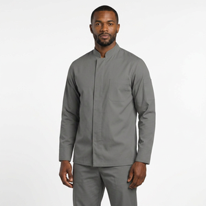 Veste de chef exécutif 100% coton à manches longues respirante, vêtements de cuisine haut de gamme pour restaurant, hôtel, OEM, vente en gros - Product Image 1