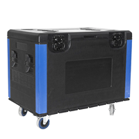 Étui de rangement pour écran vidéo 8 en 1 avec affichage LED pour feux de voiture Étui de vol pliable Amplificateur amovible Dj Étui de vol