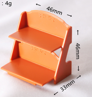 Support à fleurs à double tiroir pour maison de poupée 1:12, étagère de rangement, modèle de meubles miniatures