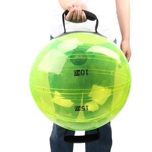 As bolas transparentes resistentes portáteis do exercício da água do PVC pesaram o equipamento da aptidão para o uso do Gym - Product Image 5