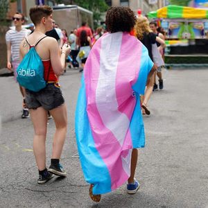 <span class=keywords><strong>Drapeau</strong></span> de la fierté LGBT <span class=keywords><strong>transgenre</strong></span>, style flottant, polyester, personnalisable, imperméable, pour les fêtes et les événements - Product Image 2