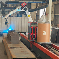 Robot de soudage intelligent MIG 6 axes Raintech, suivi automatique des coutures pour la construction industrielle, pièces de structure en acier léger et lourd