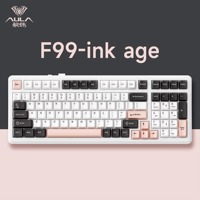 AULA F99 2023 Meilleure vente DIY RGB rétro-éclairé 87 touches sans fil clavier de jeu mécanique conception de clé personnalisée joint d'échange à chaud