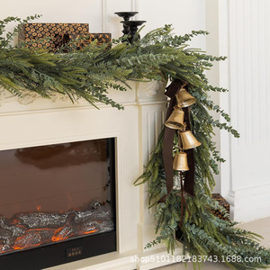 Guirlande de Noël artificielle Henghui avec aiguilles de pin et lianes d'eucalyptus pour la décoration de cheminée, 180 cm - Product Image 2