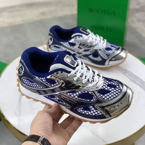 Sneakers Casual Retrò di Alta Qualità Bottegas Venetas Orbit, Scarpe da Corsa e Passeggio Basse Argentate - Product Image 4