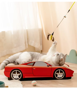 ADZIA Car-Shaped <strong>Cat</strong> Tower Corrugated Wood Scratch Board LEGO-inspired Pet Furniture <strong>Bed</strong> <strong>Cat</strong> PackSports Cars <strong>Cat</strong> Scratcher <strong>Bed</strong> - Product Image 6