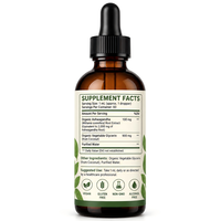 Gouttes liquides d'ashwagandha naturelles végétariennes, extrait pur de racine d'ashwagandha pour soulager le stress des adultes et favoriser le bien-être émotionnel quotidien