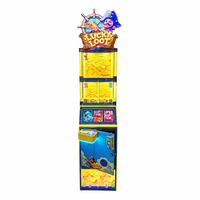 Machine de jeu d'arcade à monnayeur et à rédemption de tickets sur le thème des pirates Lucky Loot