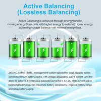 JKBMS JK-BD6A24S10PD Smart BMS 8S-24S 100A 0.6A Active Balance LiFePO4 Li-ion LTO Terminal Sekrup OEM