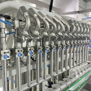 18 kafaları otomatik yüksek verimlilik plastik gıda sınıfı düz çizgi yerçekimi basıncı dolum makinesi doğal Mineral içecek için - Product Image 4