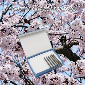 JEWELS & TOOLS Fable Mohs <b>Hardness</b> Level <b>Tester</b> Tools with Pure Gemstone Inlay Metal Mohs <b>Hardness</b> Pencil 7g - Product Image 2