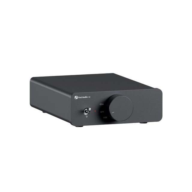 Fosi Audio Q6 USB DAC & Home Amplifier XMOS XU316 & AK4493S Chipset PCM 768kHz/32Bit Aluminium Compact Desktop Hi-Fi