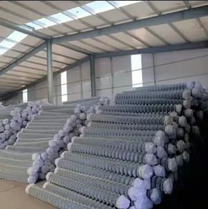 High Quality Galvanized Diamond Mesh <b>Chain</b> Link Cyclone Net Pvc Coated Black Assembled <b>Chain</b> Link Mesh Fence for Sale - Product Image 3