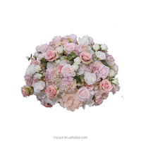 Prix d'usine – Ensemble d'arche de fleurs artificielles roses épaisses pour mariage, chemin de table, centres de table et décorations de scène