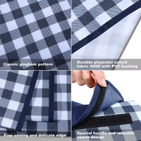 Couverture de pique-nique imperméable Portable avec sangle de transport pour la plage ensemble de meubles de famille Camping fête