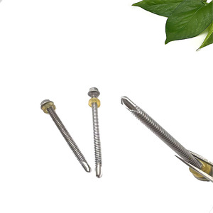 Tùy Chỉnh Hình Lục Giác Tự Khoan Đầu Phẳng Gỗ Mặt Bích Cap 304 Không Gỉ Hình Lục Giác Mặt Bích Với Đệm Khoan Vít - Product Image 1