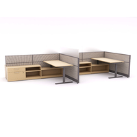 Écran de bureau modulaire en aluminium, cloison de poste de travail, séparateur écologique