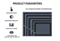 Ordinateur tactile industriel embarqué personnalisable, robuste, avec écran tactile capacitif 10 points