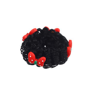 新款卡通公主发带儿童夏季宽松发髻假发塑料花PU尺寸5厘米纸箱婴儿头饰 - Product Image 5