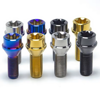 Baut Roda Titanium Alloy Penjualan Langsung Pabrik Kepala Torx Kelas 4.8 & 6.8 Finishing Polos