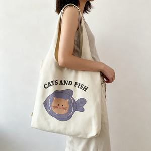 เสื้อกั๊กผ้าใบสไตล์ใหม่กระเป๋าโท้ทผ้าใบสะพายไหล่ข้างเดียวสำหรับนักเรียนหญิงเวอร์ชั่น<span class=keywords><strong>เกาหลี</strong></span>ดีไซน์ตามสั่ง - Product Image 4