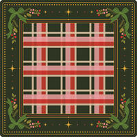Weihnachts-Mahjong-Set für Zuhause, Luxuriöse Mahjong-Steine im Retro-Nussknacker-Design, Acryl-Set für die Feiertage