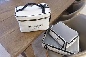 พบกับผู้จัดบรรจุภัณฑ์ที่มีสไตล์และเซตสำหรับการเดินทางในผ้าฝ้ายคุณภาพสูง3แพ็ก - Product Image 6