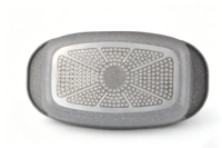 Ensemble de 4 ustensiles de cuisine en alliage d'aluminium antiadhésifs avec couvercles en verre, poignées en bakélite, base multicouche, compatible avec toutes les cuisinières, comprend une casserole à lait