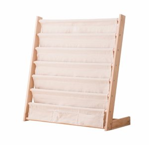 Estantería de Madera para Niños, Librería de Lona de 6 Niveles, Estante de Almacenamiento y Exhibición de Libros para el Hogar, Dormitorio, Sala de Estar, Escuela - Product Image 1
