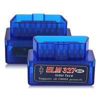Kualitas Terbaik MINI PIC18F25K80 ELM327 V1.5 Bluetooth ELM 327 V1.5 OBD2 Scanner Diagnostic Adapter Scanner Tools OBDII 25k80 Chip