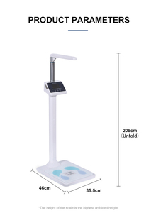 Bán Buôn Chất Lượng Cao Chiều Cao Và Trọng Lượng Quy Mô Cường Lực Nền Tảng Đo Lường BMI Chiều Cao Trọng Lượng Máy Điện Tử Kinh Doanh Quy Mô - Product Image 6