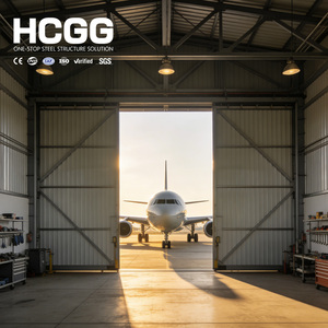 Hangar en acier préfabriqué haute résistance pour l'aviation, structure en ossature spatiale, pour la réparation et le stockage d'avions - Product Image 5