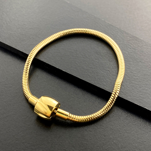 Bracciali a Catena Geometrici Placcati Oro in Acciaio Inossidabile 316L Impermeabili per Donne - Product Image 1