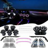 Kit d'éclairage d'ambiance intérieur LED 64 couleurs pour Mercedes-Benz GLA W247 2020-2025 Accessoires de voiture Décoration intérieure