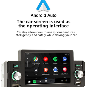 자동차 Mp5 플레이어 <span class=keywords><strong>5</strong></span> 인치 Carplay 비디오 자동 라디오 <span class=keywords><strong>1</strong></span> Din 자동차 DVD 플레이어 자동차 스테레오 시스템 블루투스 지원 터치 스크린 - Product Image 3