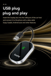 Converts <b>Wired</b> to Wireless CarPlay Adapter Upgrade Plug & Play Auto Connect Fast & Easy-to-Use <b>USB</b> CarPlay Adapter for Cars - Product Image 4