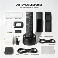 Télécommande de remplacement KEYUAN TY-40A à code fixe, commande vocale, en plastique ABS, 4 boutons, portée de 20 m, pour téléviseur LED intelligent