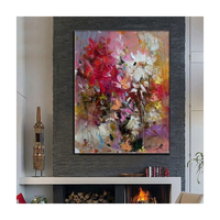 Dropshipping peinture personnalisée à la main 100% peinture à l'huile d'art de fleurs abstraites peintes à la main