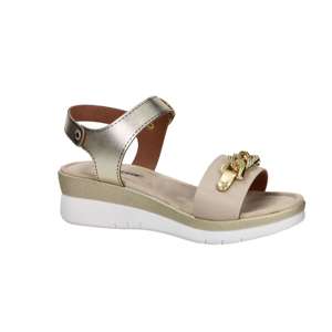 Valleverde Donna Sandalwood <b>Beige</b> Wedge Sandals 37 4.5 Cm Heel - Product Image 2