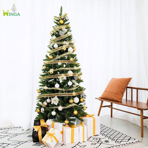 <span class=keywords><strong>Sapin</strong></span> de Noël artificiel fin et écologique de 1,80 m en pin et <span class=keywords><strong>sapin</strong></span>, personnalisable et échantillons disponibles, <span class=keywords><strong>d</strong></span>écoration de Noël haut de gamme - Product Image 5