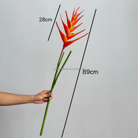 Bunga Buatan Simulasi Bird of Paradise C277 Tangkai Tunggal, Sentuhan Realistis Strelitzia untuk Dekorasi Vas Tinggi Pernikahan Natal