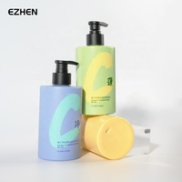 Botol Kosmetik Daur Ulang Pesanan Khusus dengan Sudut Bulat, Bentuk Persegi Panjang / Silinder, Botol Plastik dengan Pompa Matte untuk Sampo